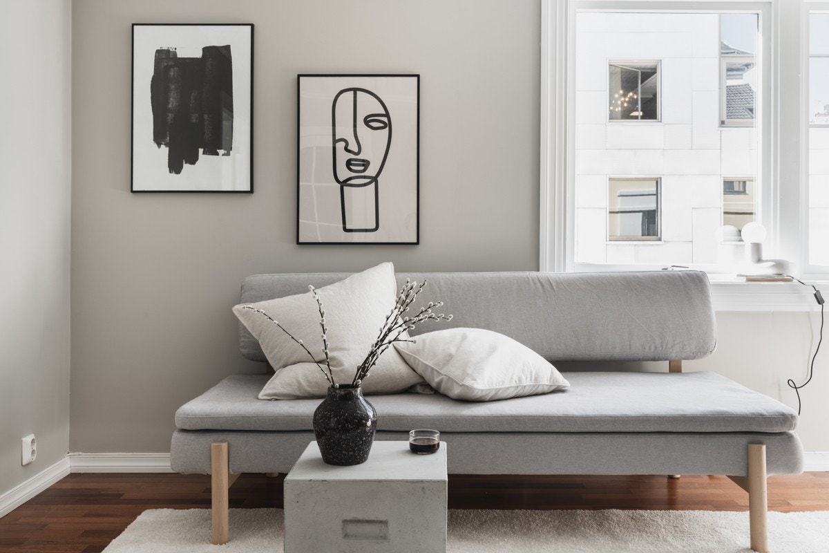 Leiligheten ligger sentralt til på populære Nøstet. Galleribilde