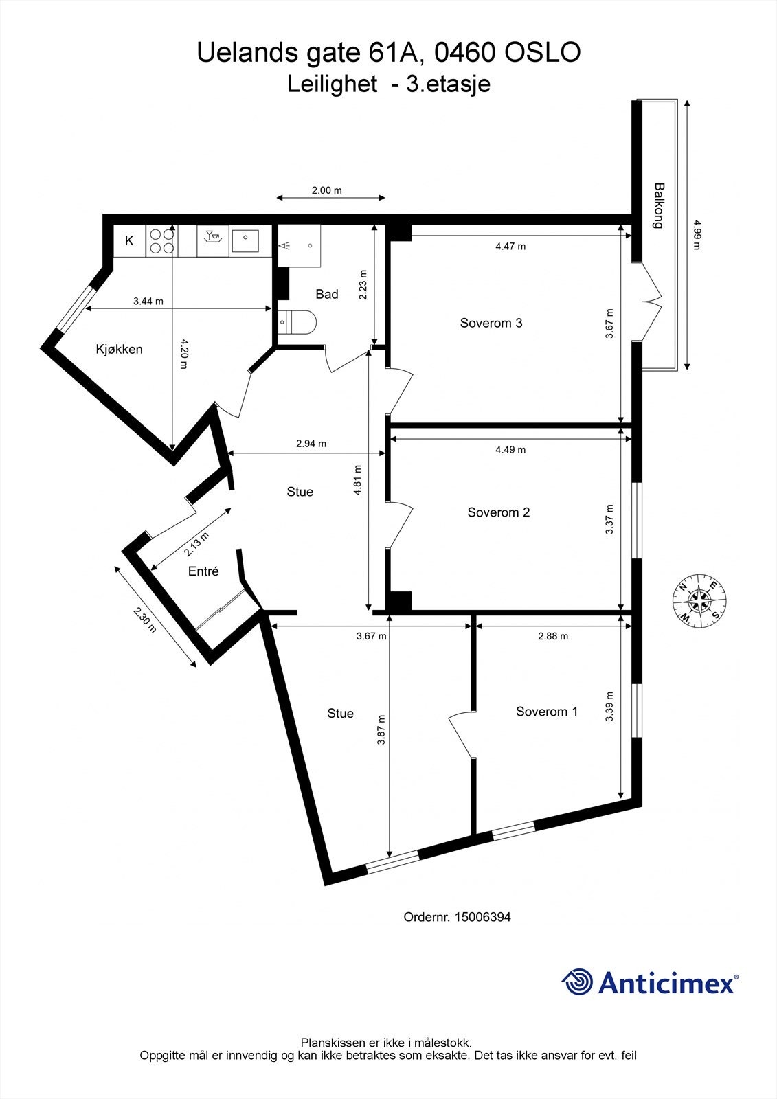 Plantegning Galleribilde