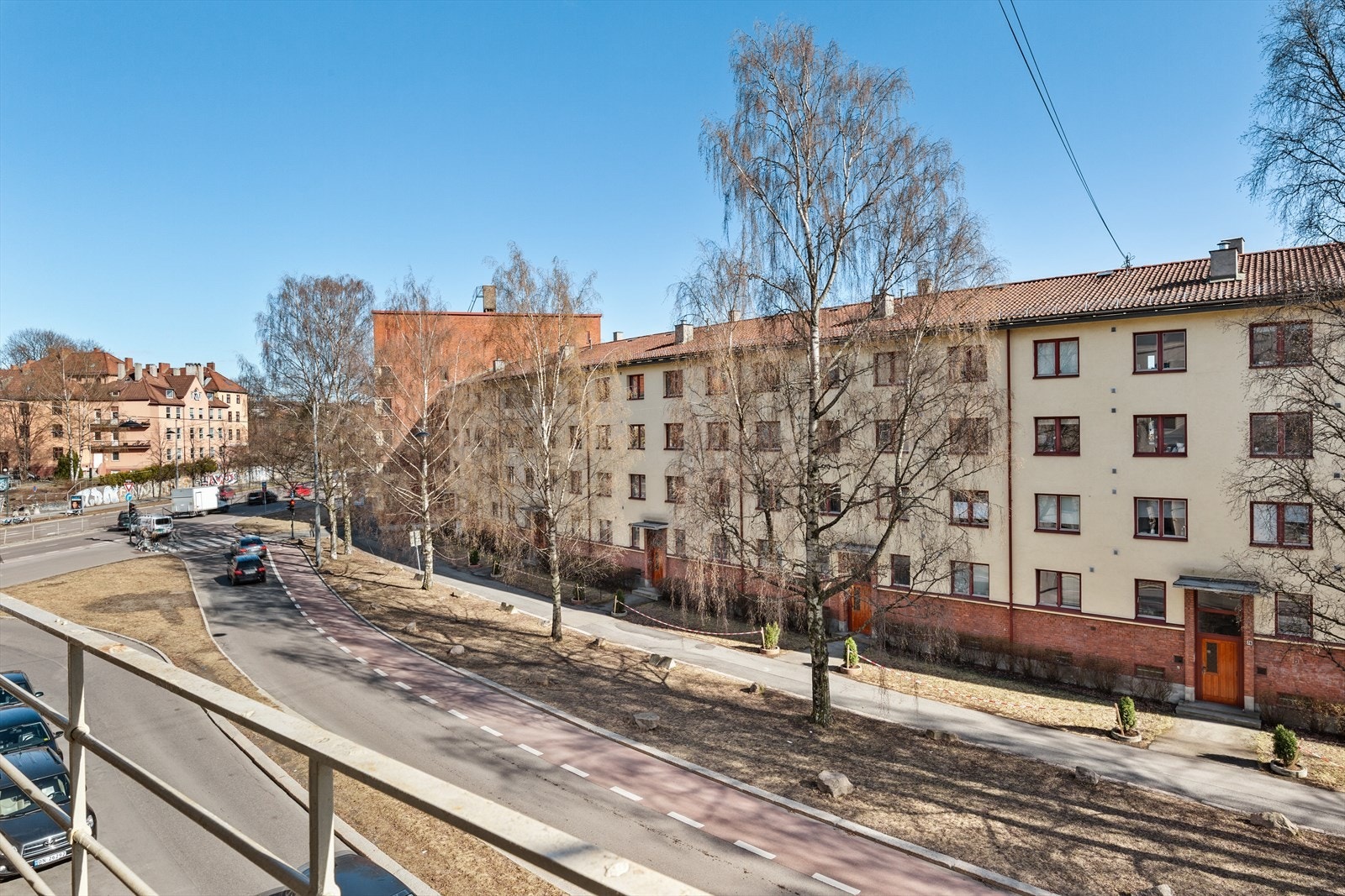 Utsyn fra balkong Galleribilde