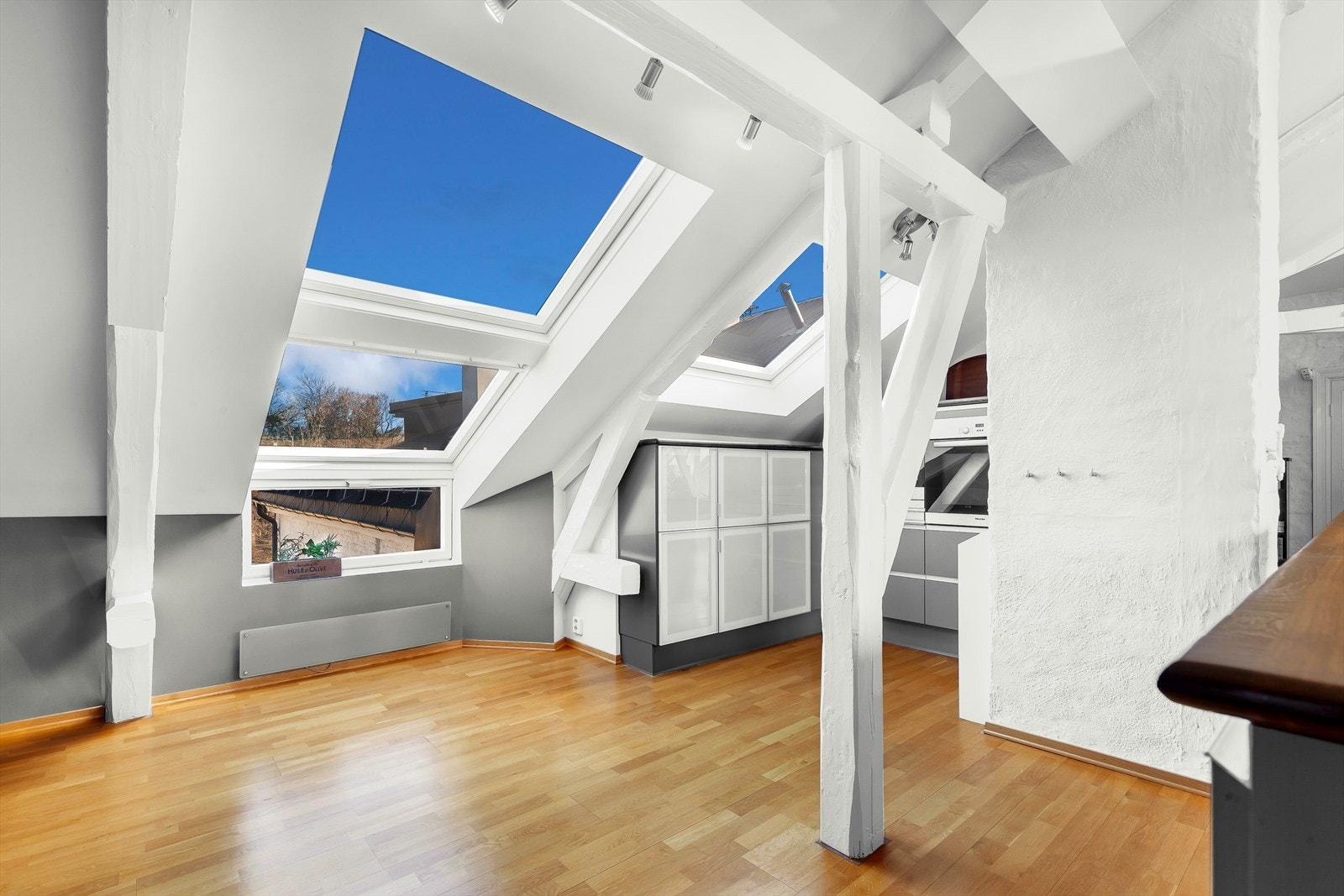 Fin utsikt mot Slottsparken Galleribilde