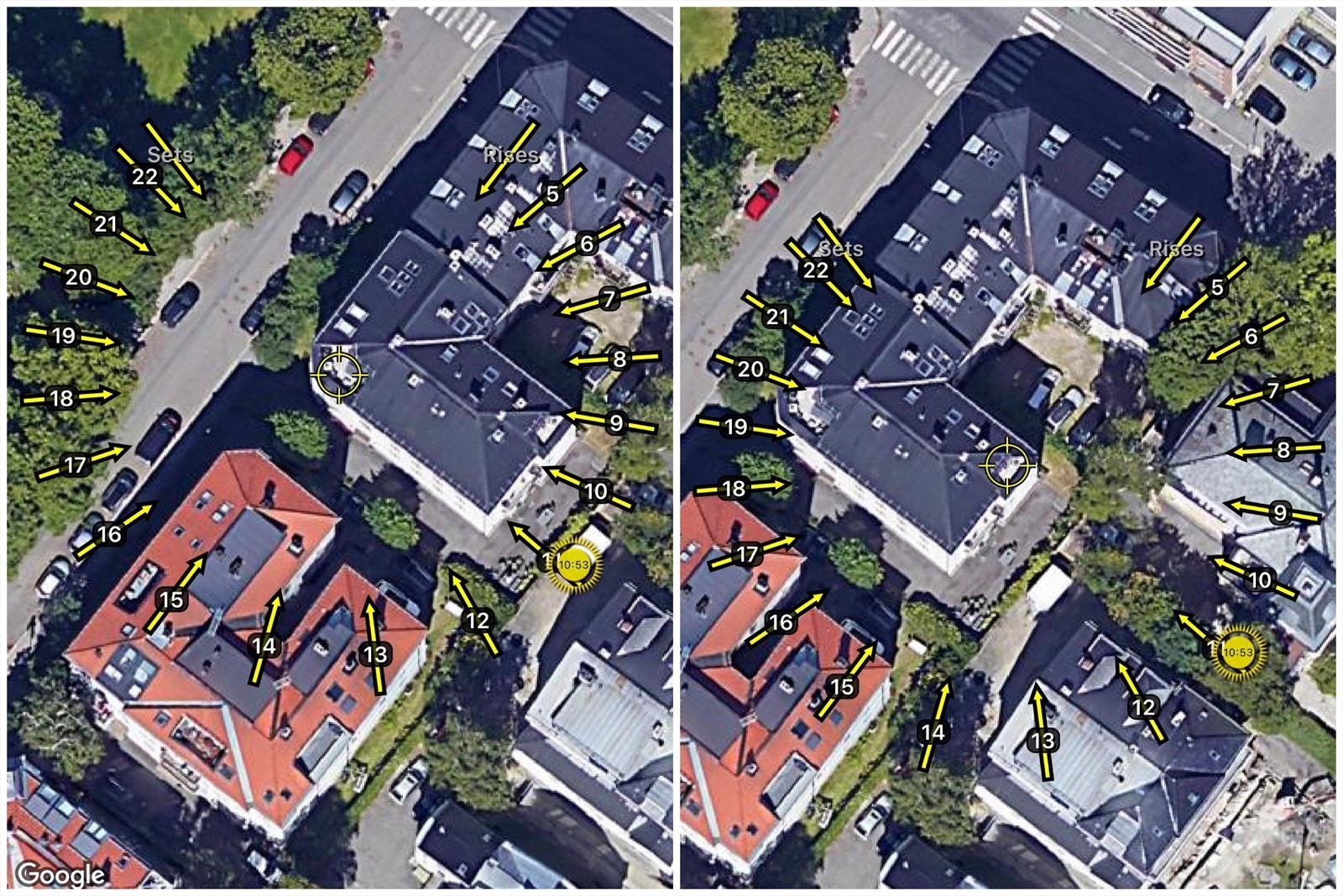 Perfekte solforhold fra tidlig morgen til sent på kvelden om sommeren. Terrasse stue til venstre, og terrasse soverom til høyre Galleribilde