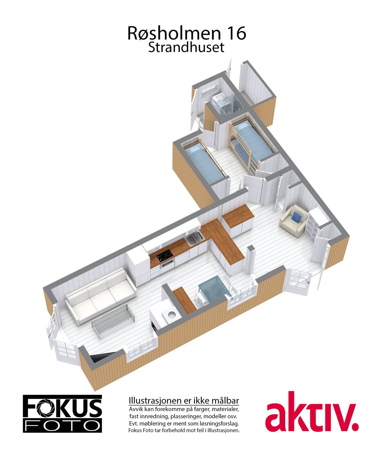 3D - Strandhuset Galleribilde