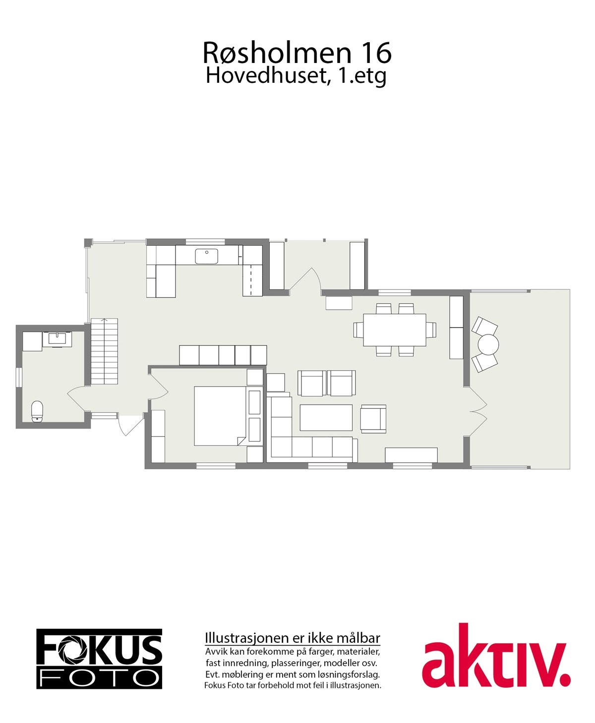 2D - Hovedhuset 1. etasje Galleribilde