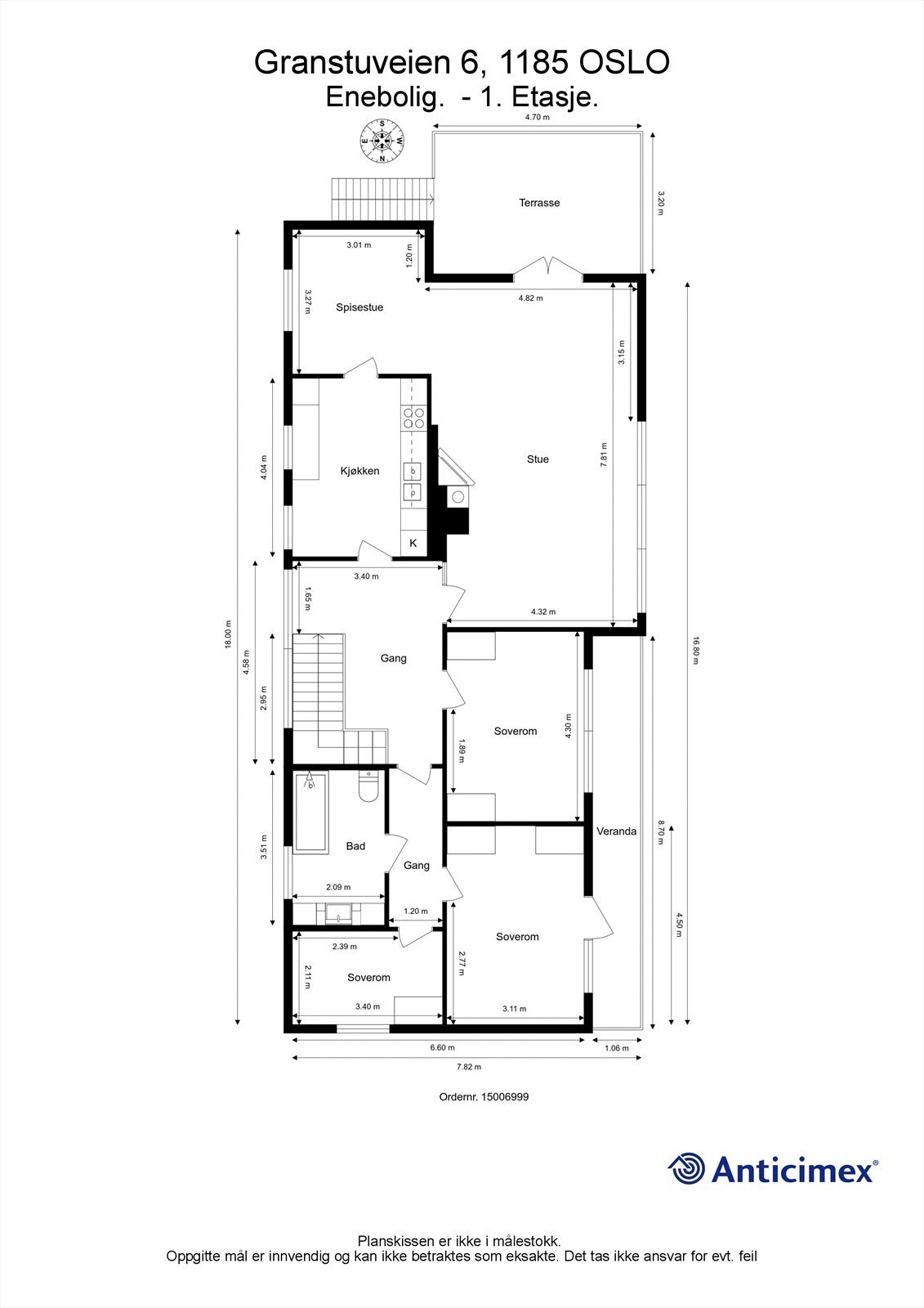 Plantegning 1. etasje Galleribilde