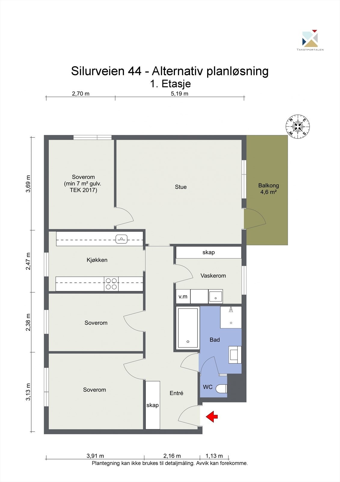 Alternativ plantegning. Galleribilde