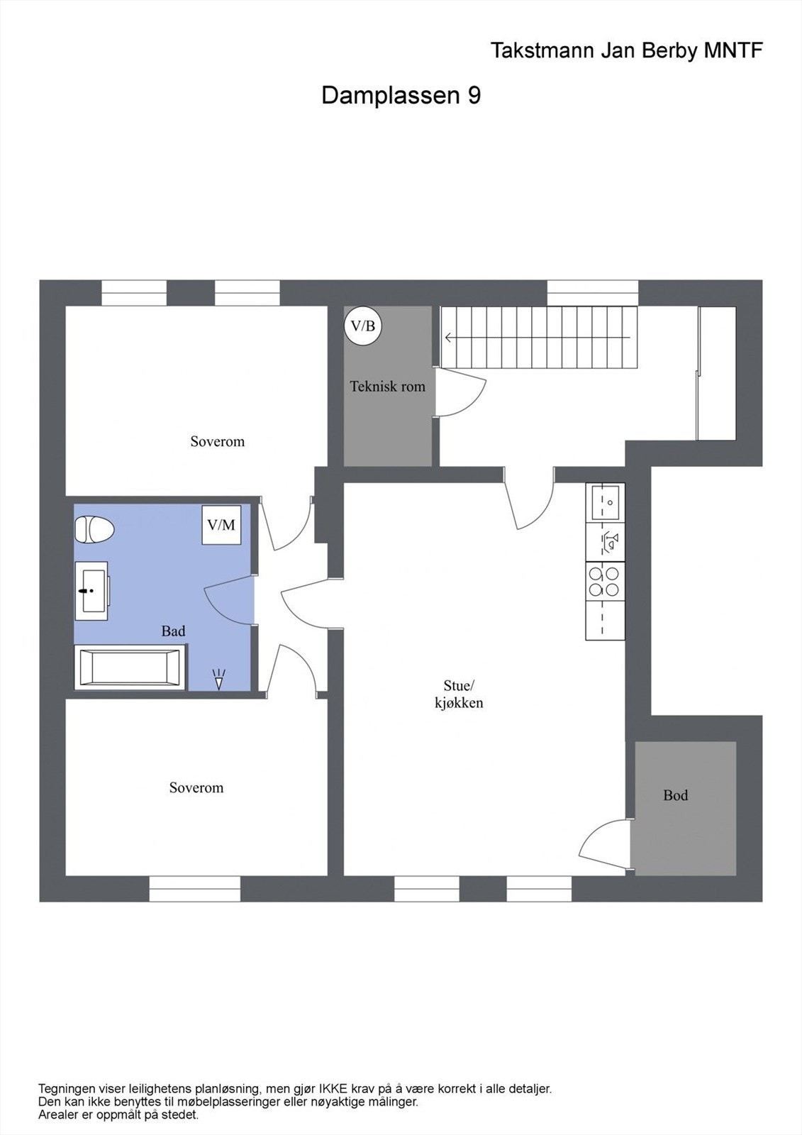 Plantegning underetasje. Galleribilde