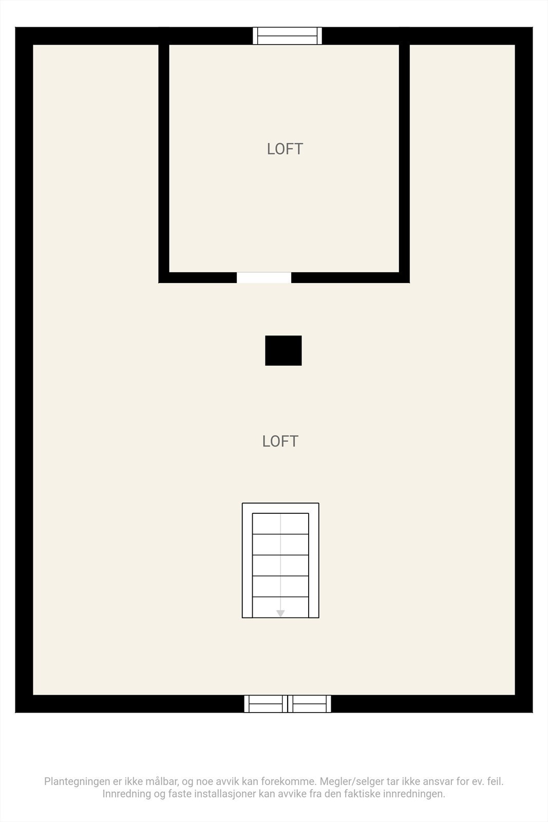 Plantegning - Loft Galleribilde