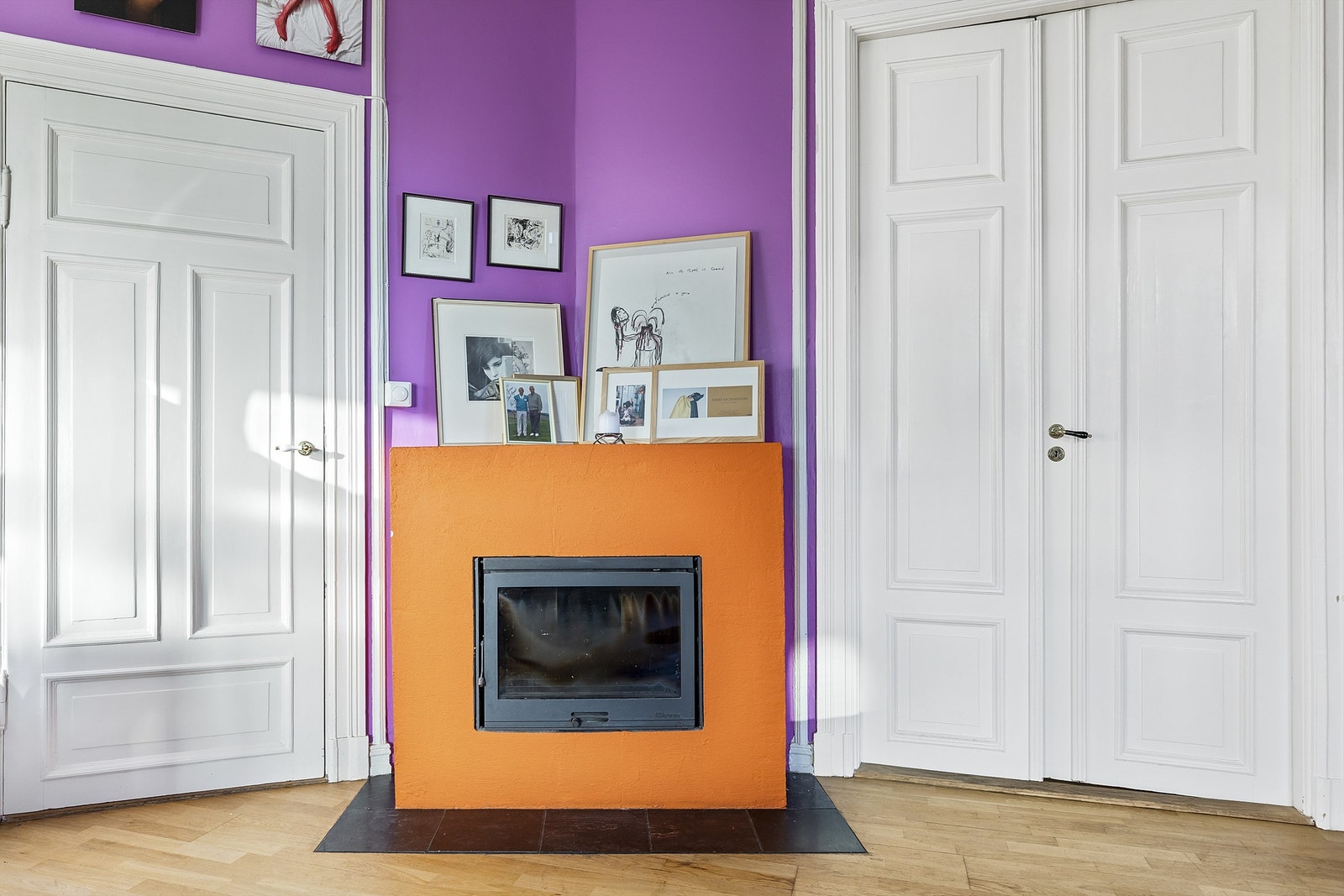 Peisovn i stuen Galleribilde