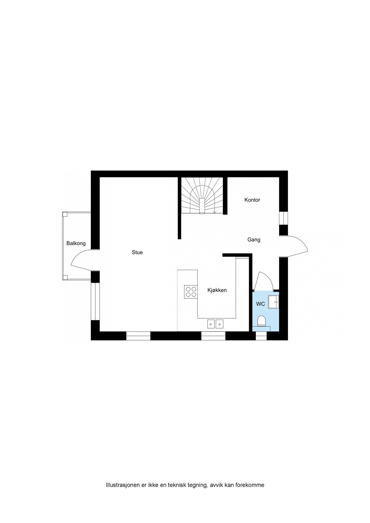 Plantegning - 1. etasje. Galleribilde