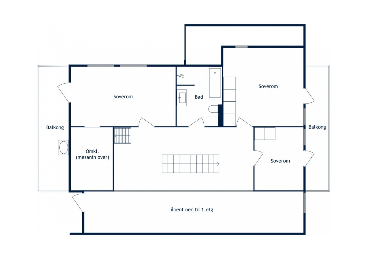 Plantegning 2. etasje. Galleribilde