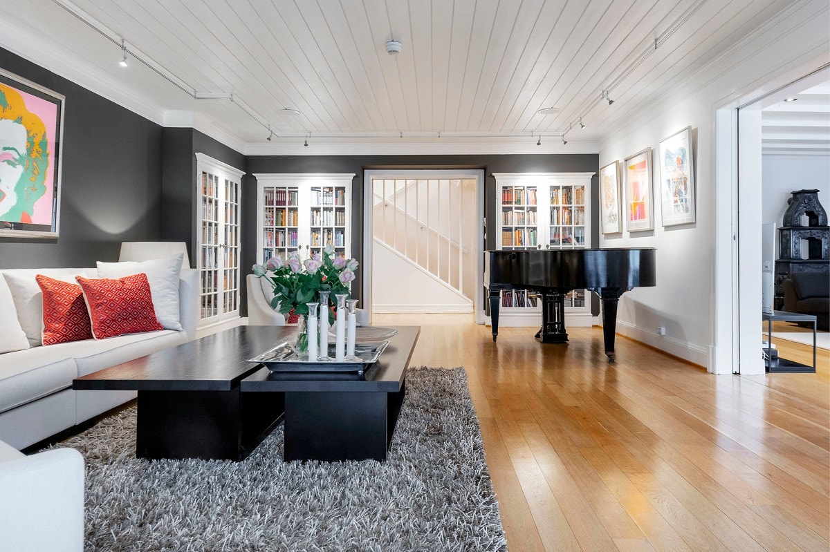 Stuene har god plass til ønsket innredning Galleribilde