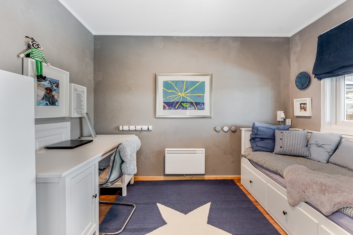 Soverom i inngangsplan. Galleribilde