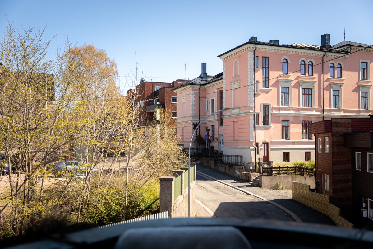 Fint utsyn fra balkongen. Galleribilde