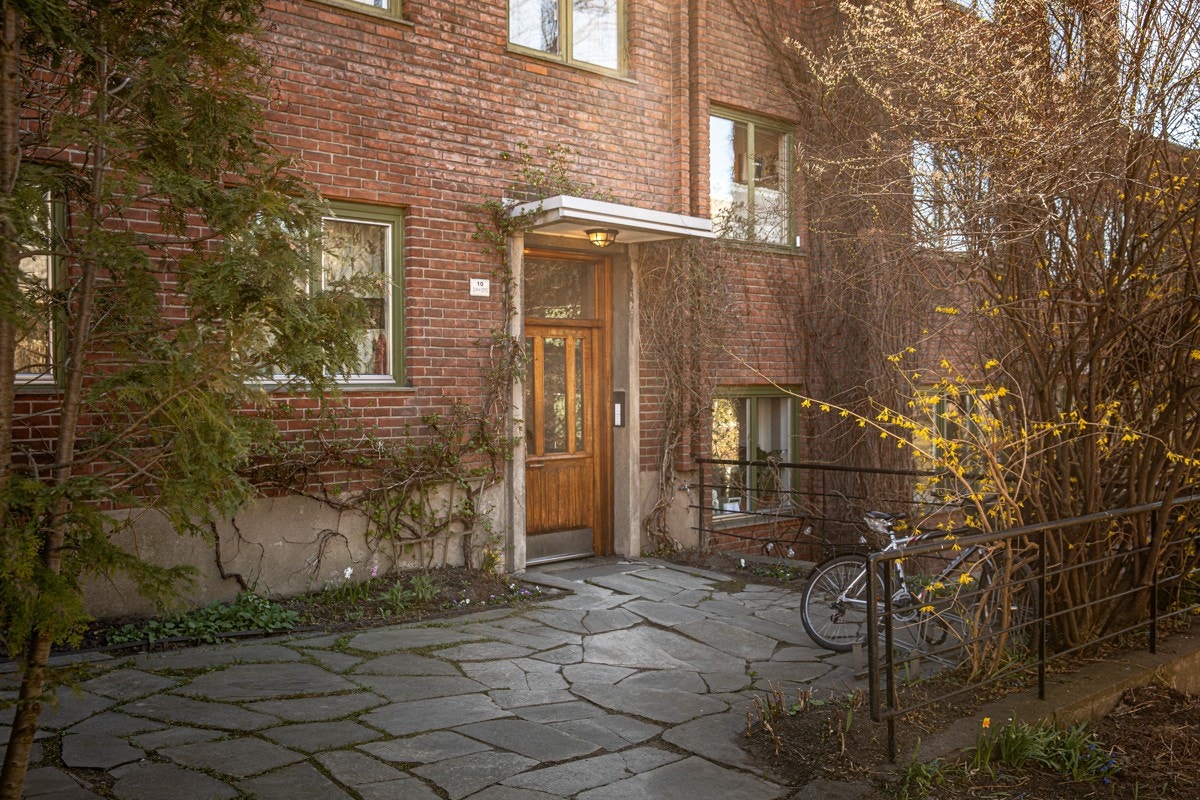 Ved inngangspartiet ønsker flotte prydbusker deg velkommen inn. Galleribilde