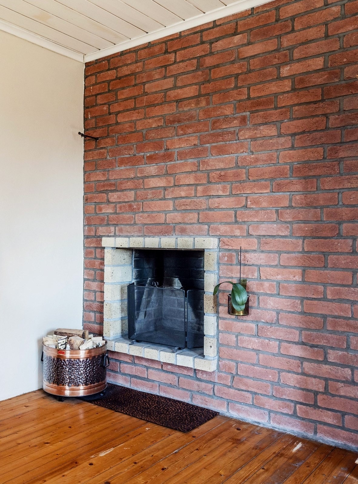 Åpen plassbygget peis i peisestue Galleribilde