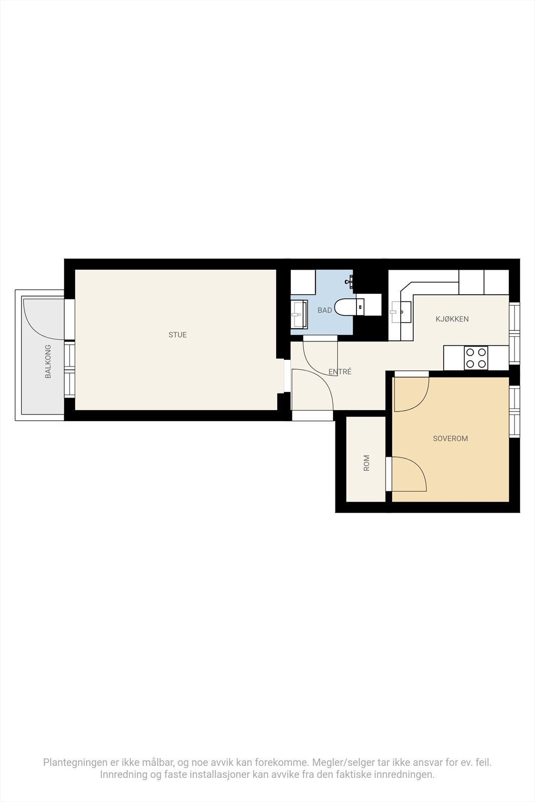 Det første vi ønsker å presentere er den arealeffektiv planløsningen! Galleribilde