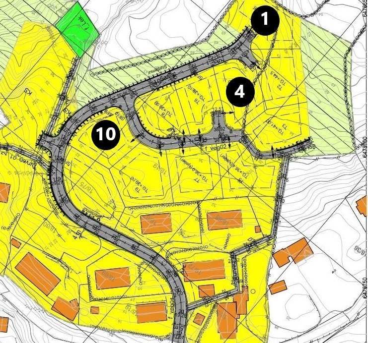 3 tomter for enebolig til salg Galleribilde