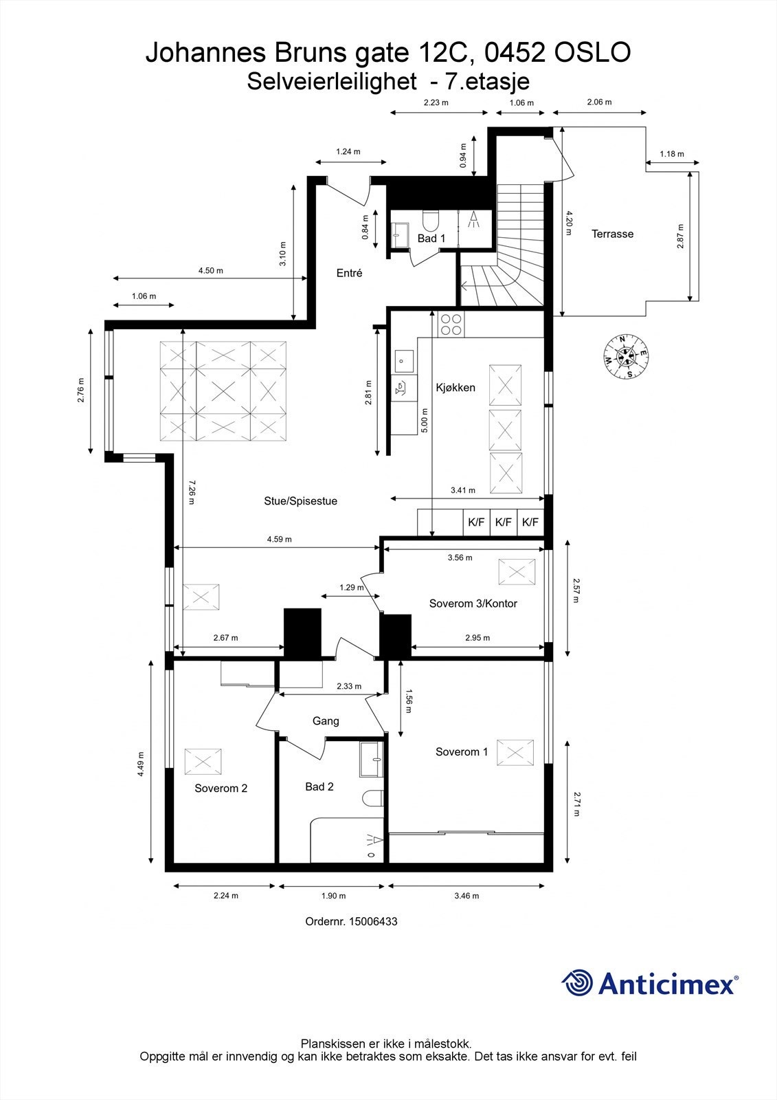 Plantegning Galleribilde
