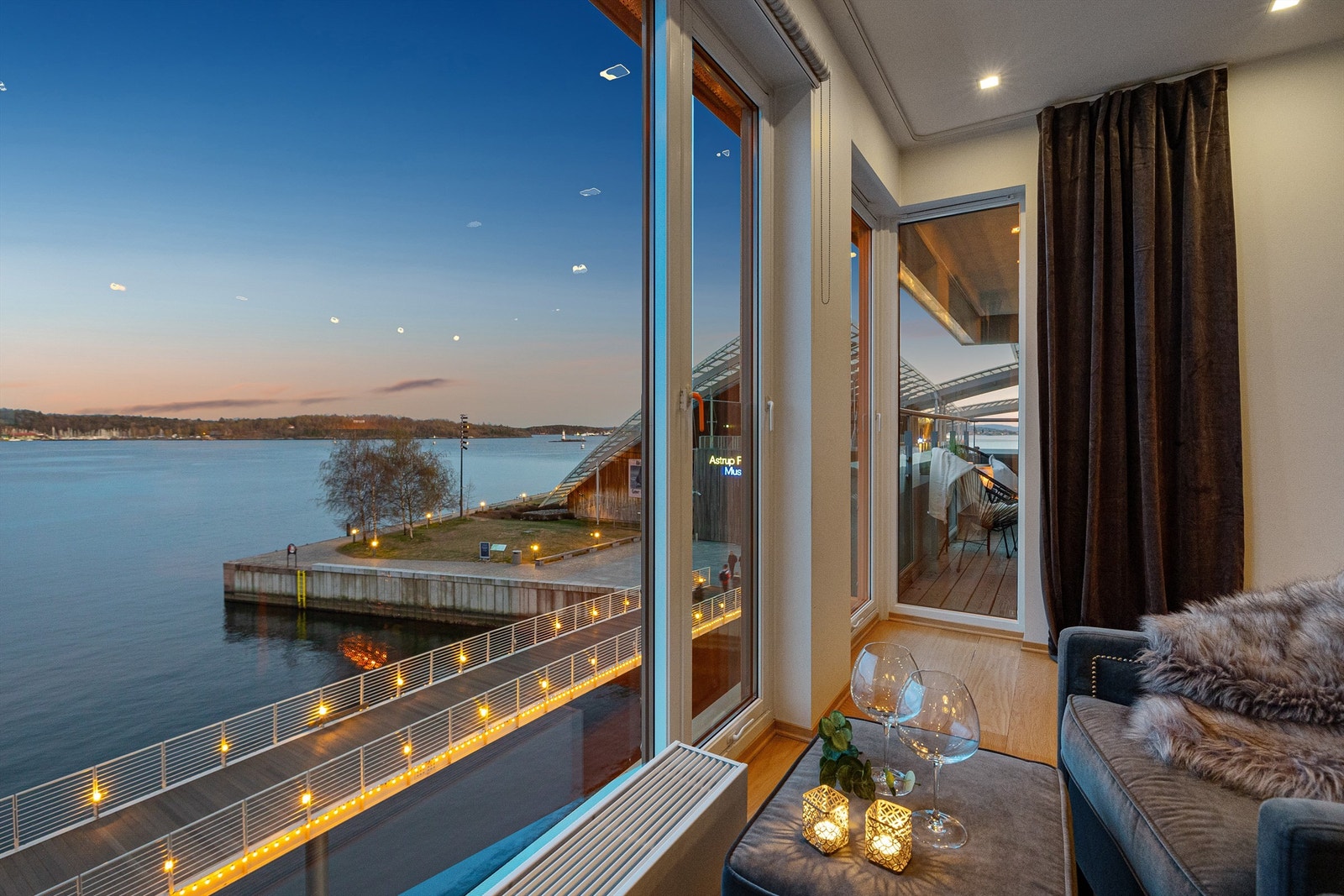 Utsiktsplassen i stuen brukes jevnlig. Galleribilde