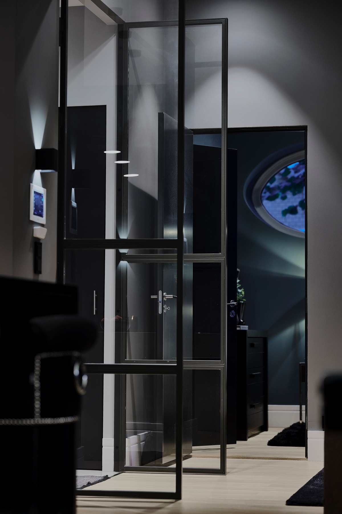 Lekre franske dører mellom stue og entré Galleribilde