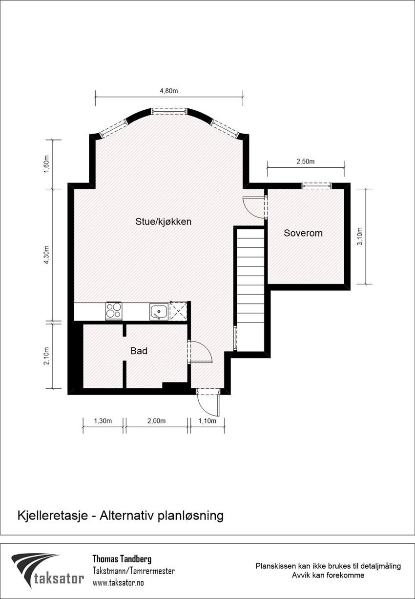 Alternativ plantegning - Underetasje. Galleribilde