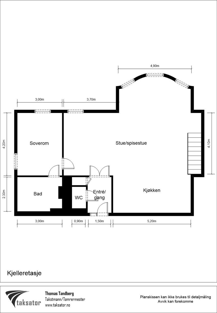 Plantegning - 1. etasje. Galleribilde