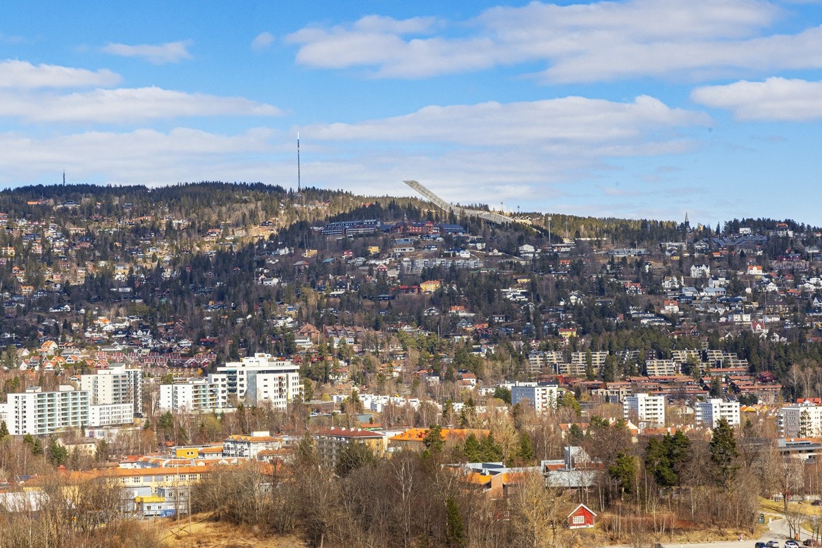 Utsikt fra balkong Galleribilde