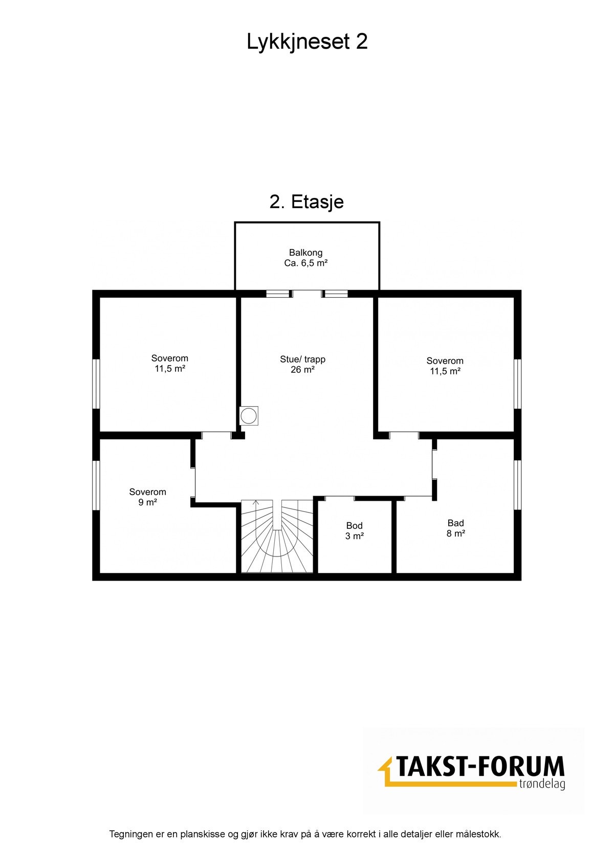 Plantegning andre etasje Galleribilde
