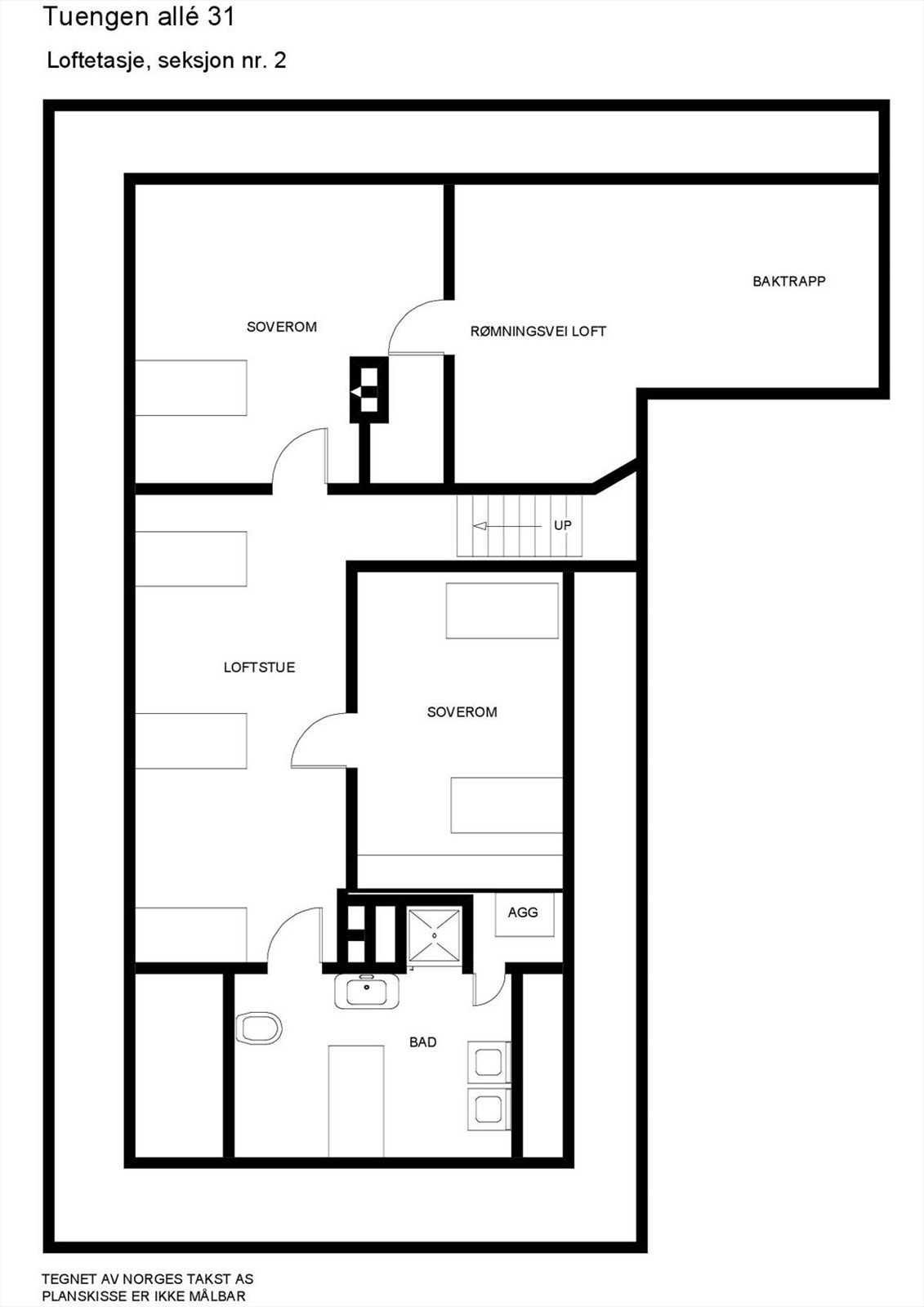 Plantegning - loft. Galleribilde