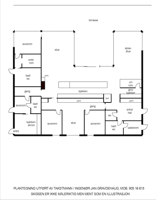 Plantegning Galleribilde