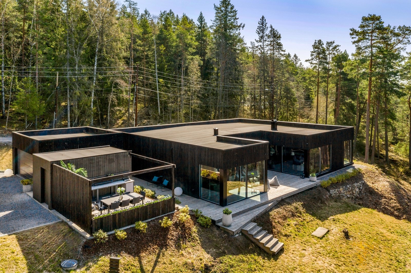 Et sted som likeså kan være et sommerhus, som en helårsbolig for familien. Galleribilde