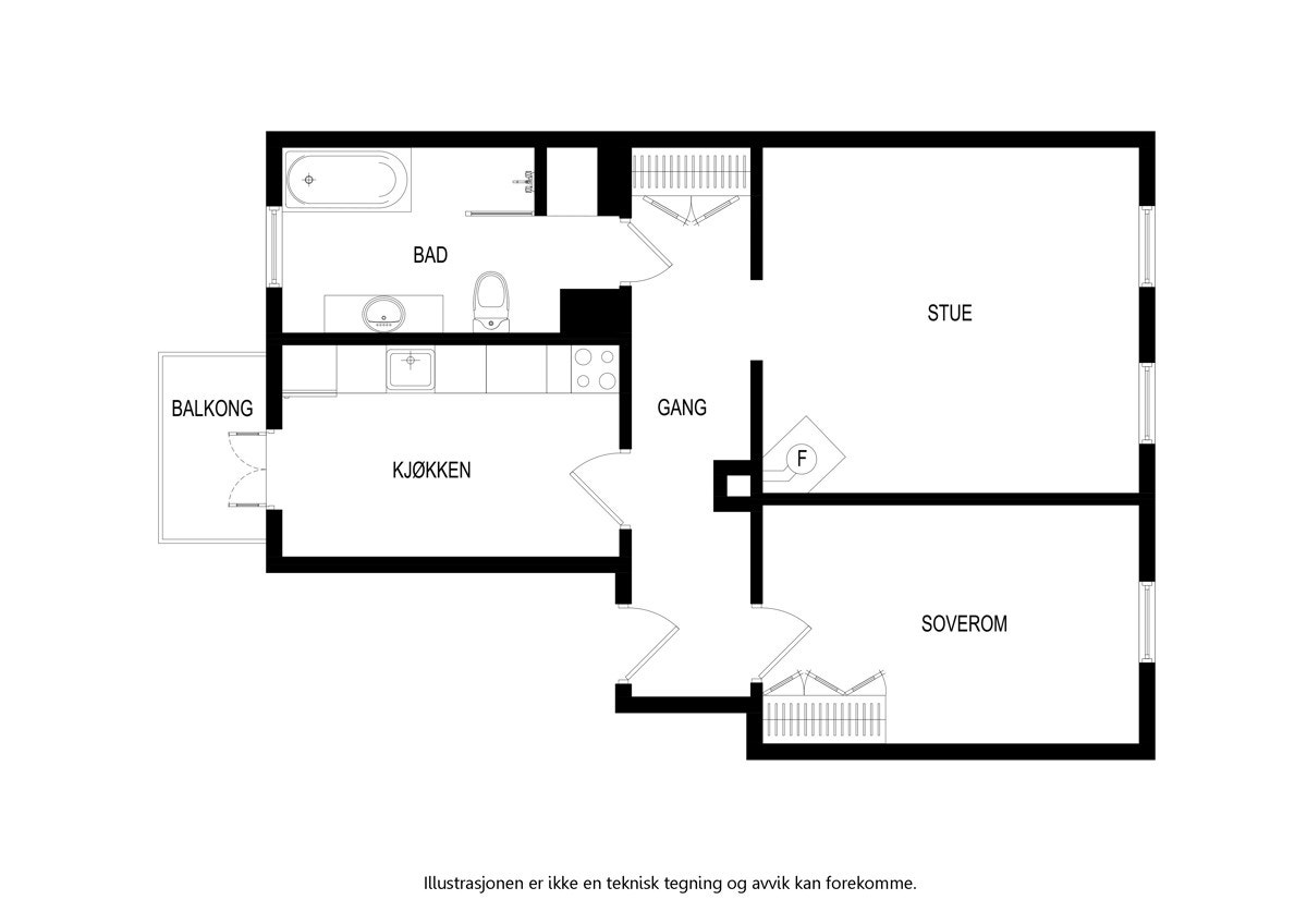 Sigurds gate 3B - plantegning Galleribilde