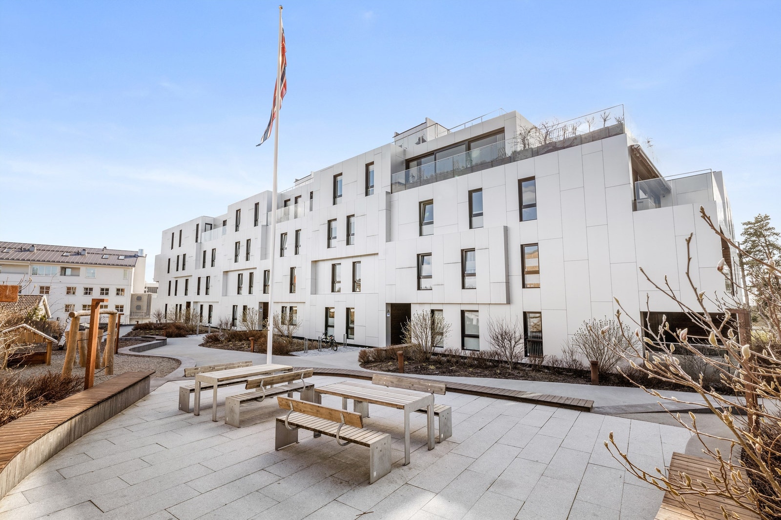 Pent opparbeidede fellesarealer Galleribilde