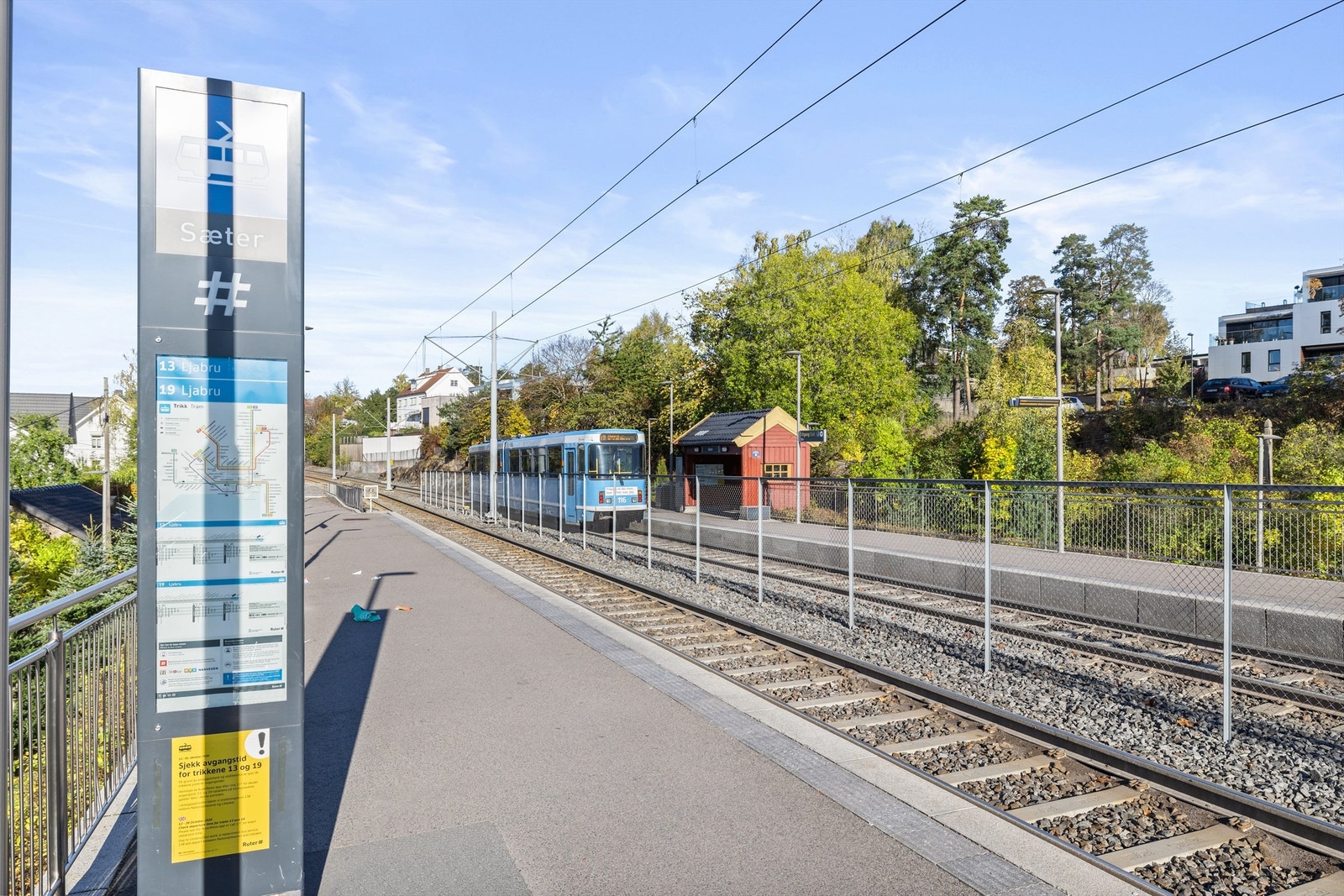 Kun ca 150 meter til Sæter trikkestasjon Galleribilde