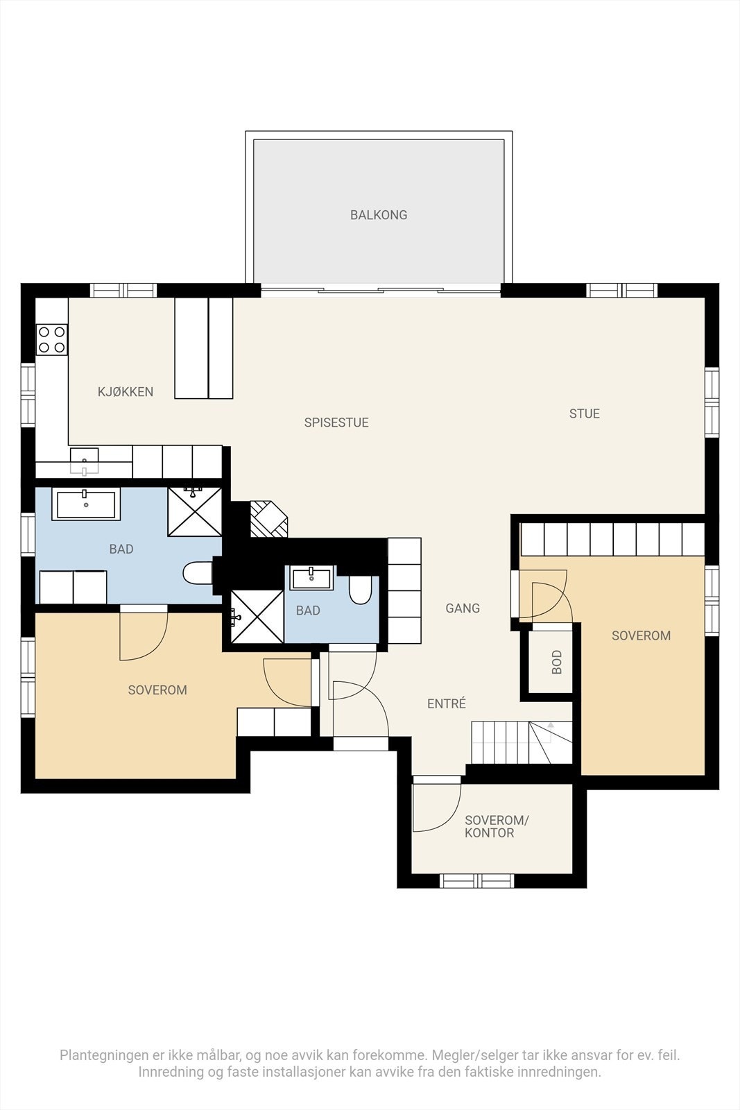 Plantegning 2. etasje. Galleribilde