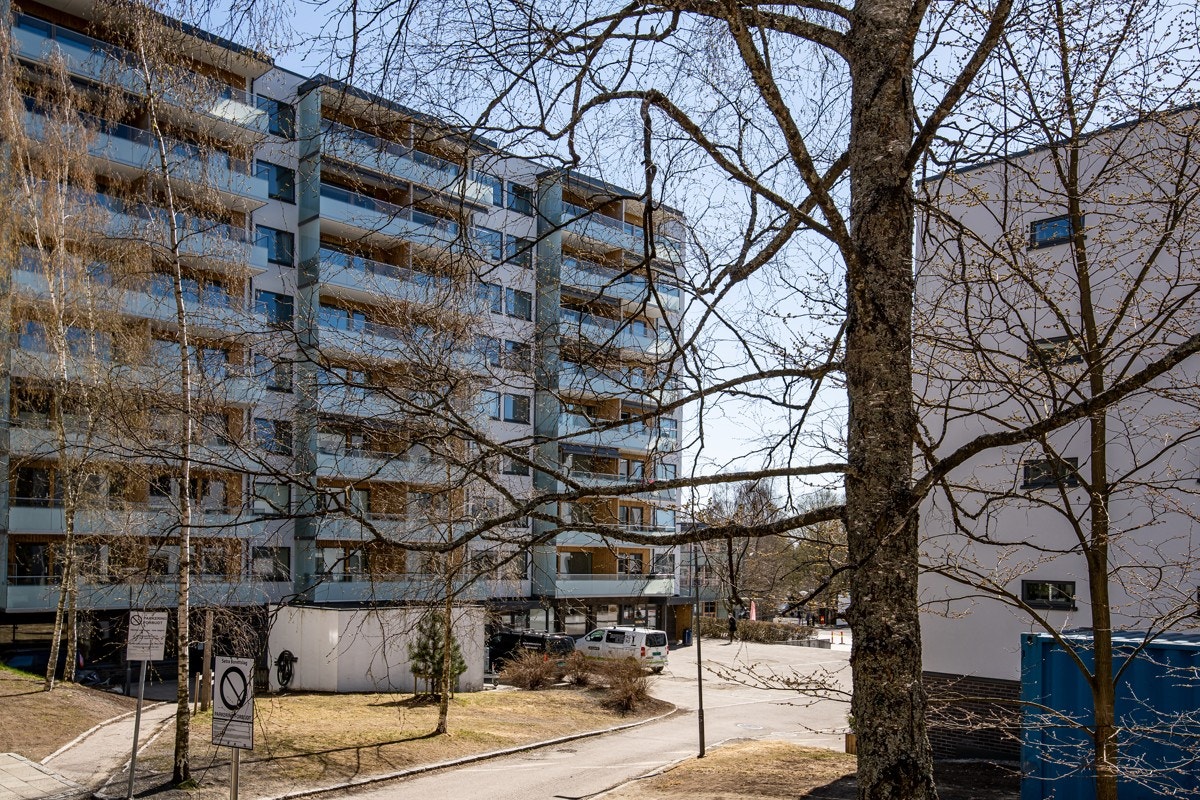 Nye fasader i borettslaget. Galleribilde