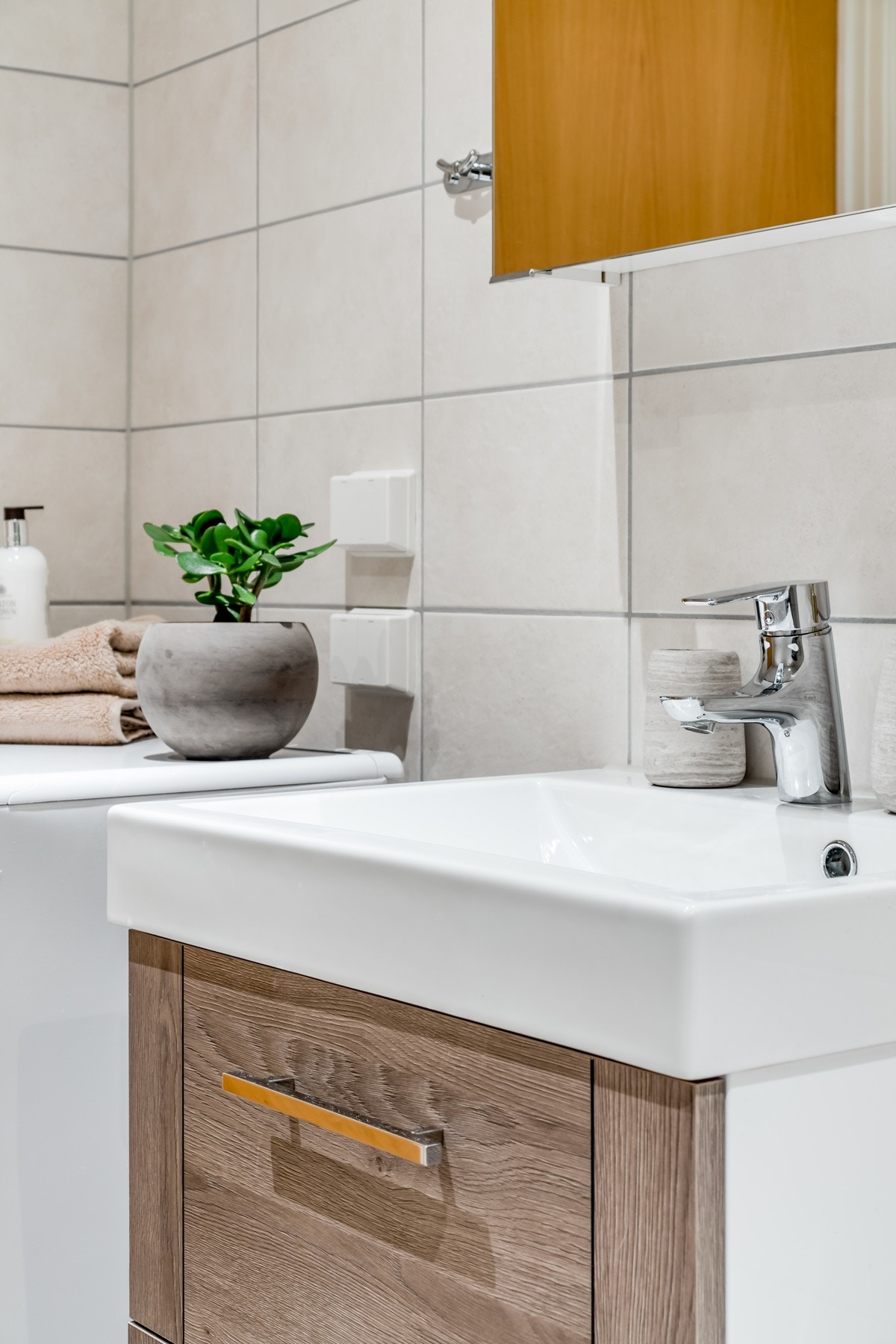 Opplegg for vaskemaskin. Galleribilde