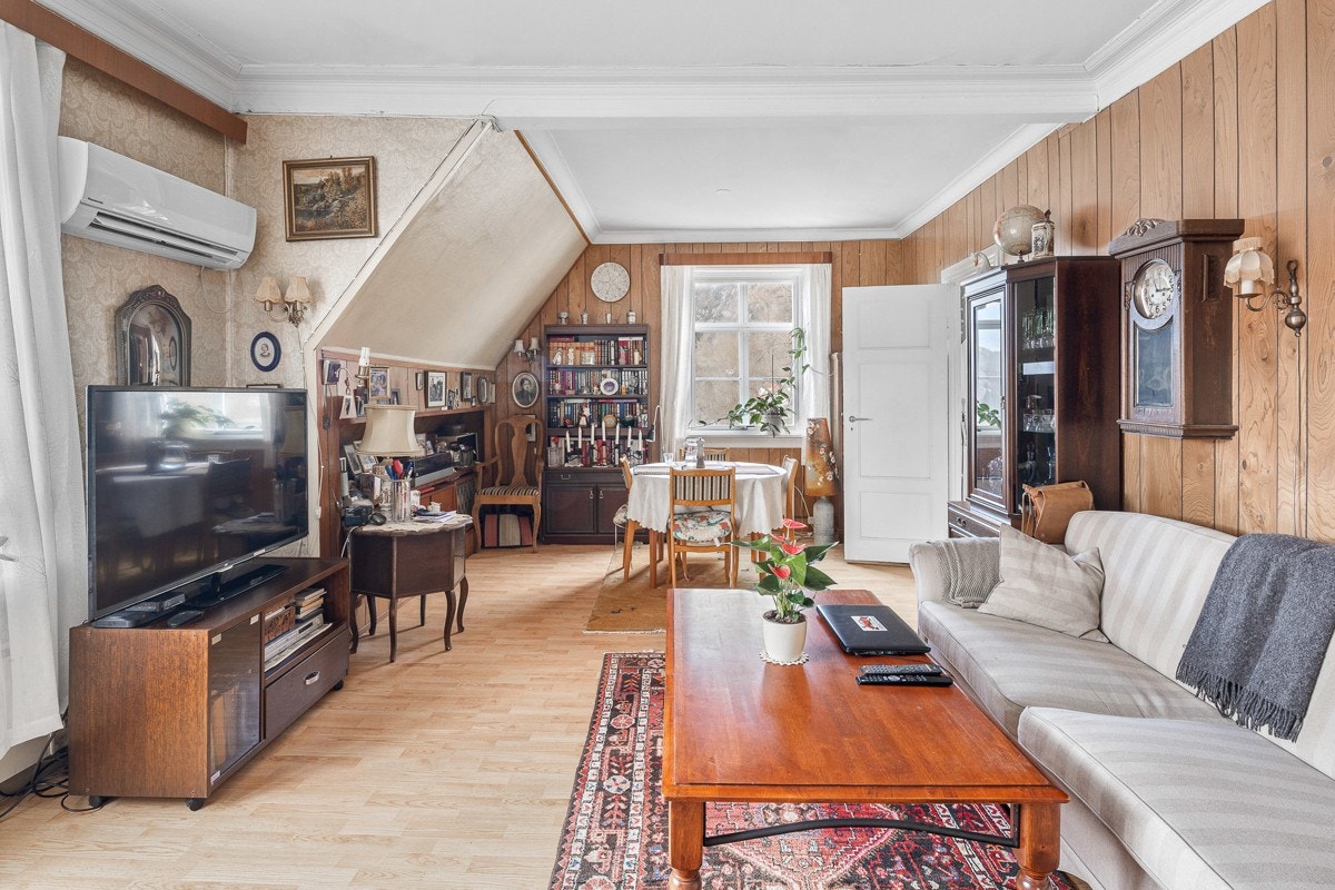 Stue i fra toppleiligheten i bygget Galleribilde