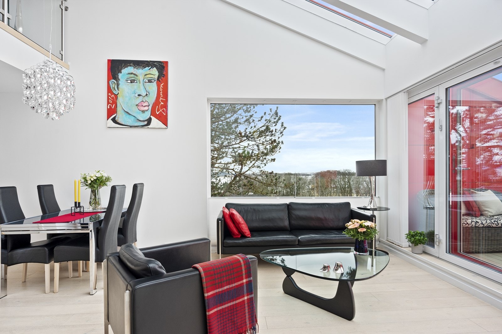 Flott utsikt fra stue Galleribilde