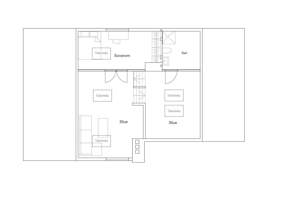 Plantegning loft Galleribilde