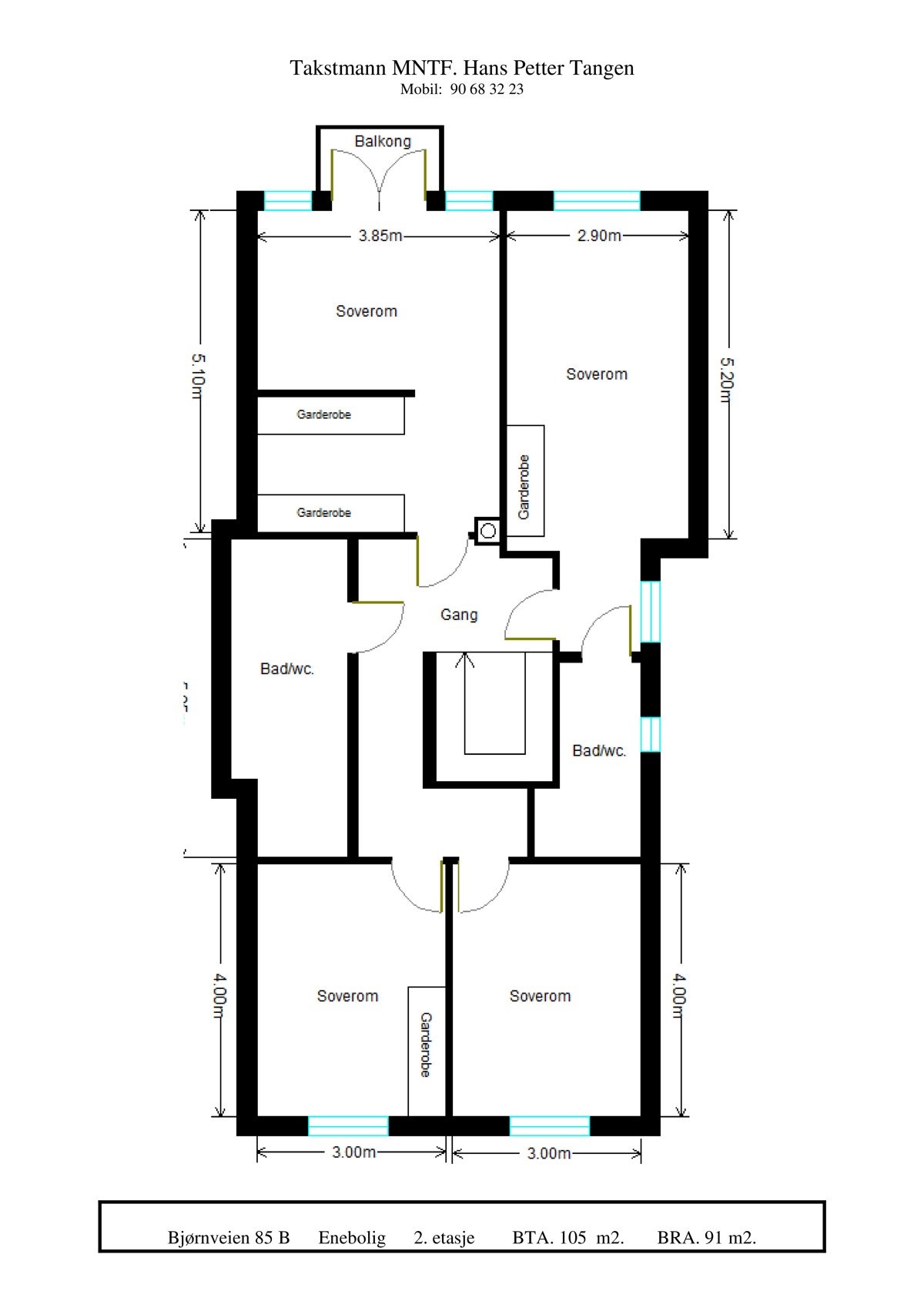 Plantegning - 2. etasje Galleribilde