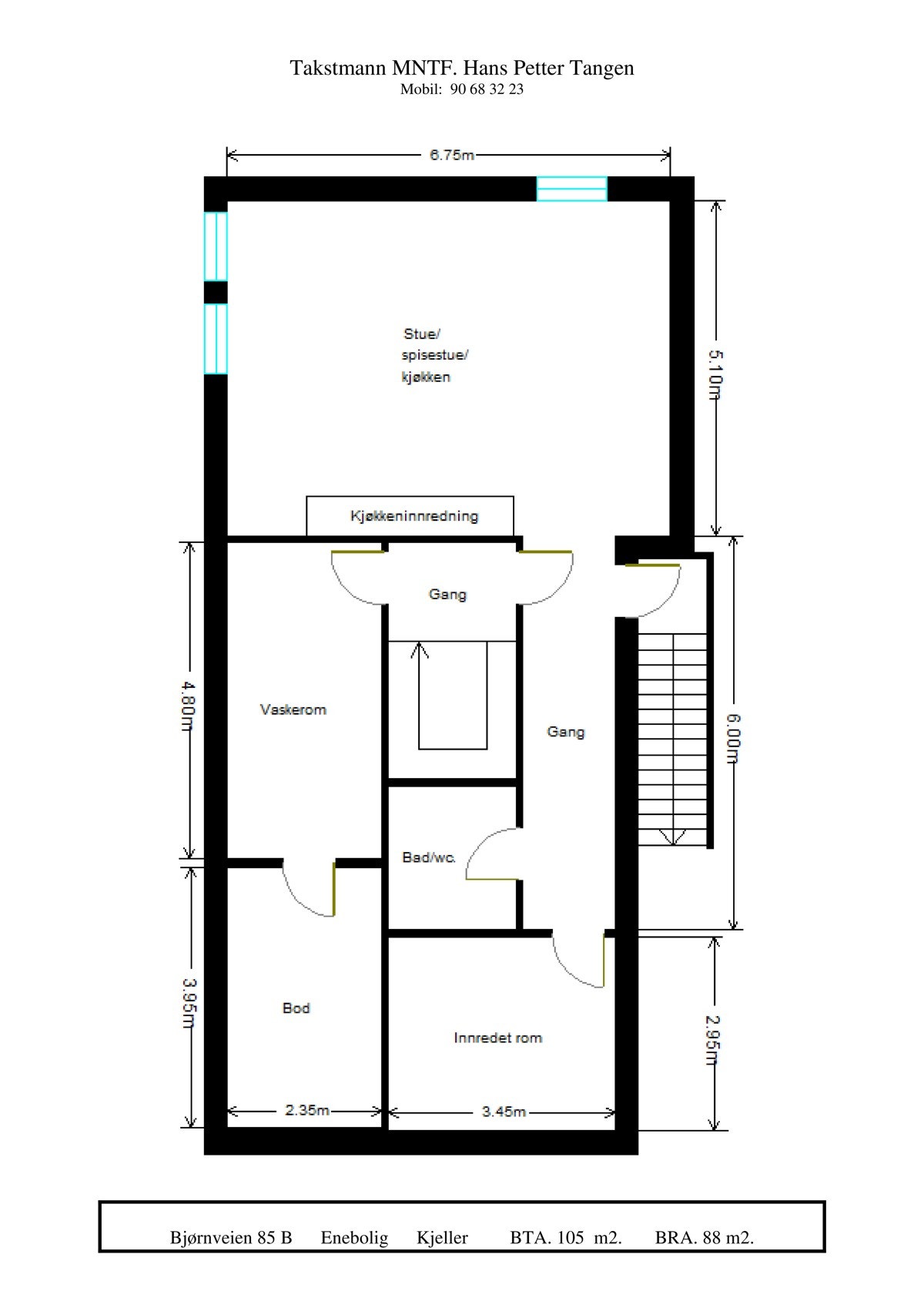 Plantegning - Kjeller Galleribilde