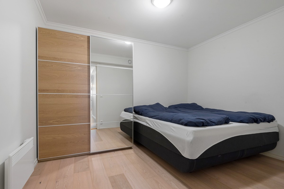 Rom innredet som soverom (byggemeldt som trimrom). Galleribilde