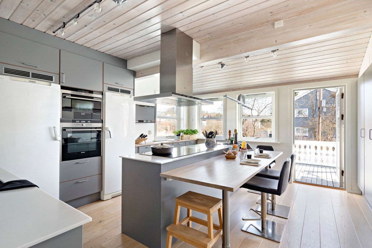 Kjøkkenet ble skiftet i 2015 og er et svært innholdsrikt kjøkken. Galleribilde