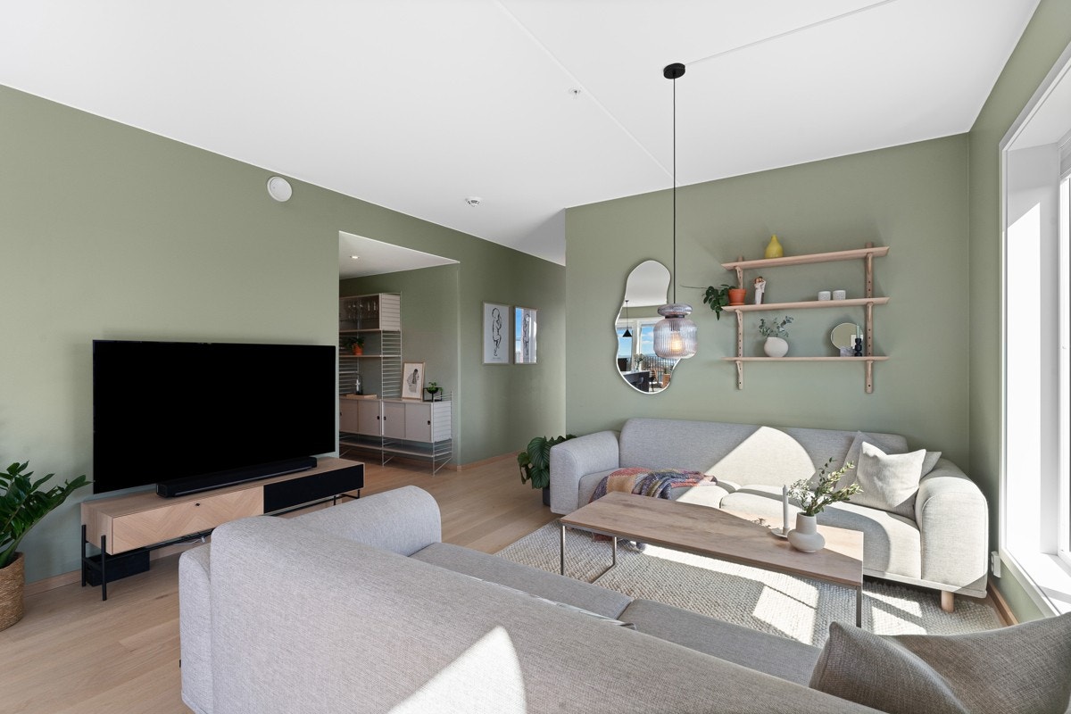 I tilknytning til stuen er det mulighet for hjemmekontor. Galleribilde