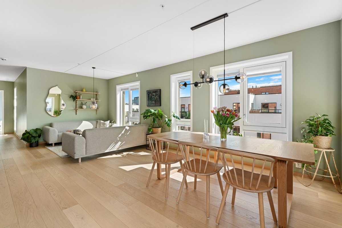 God plass til langbord. Galleribilde