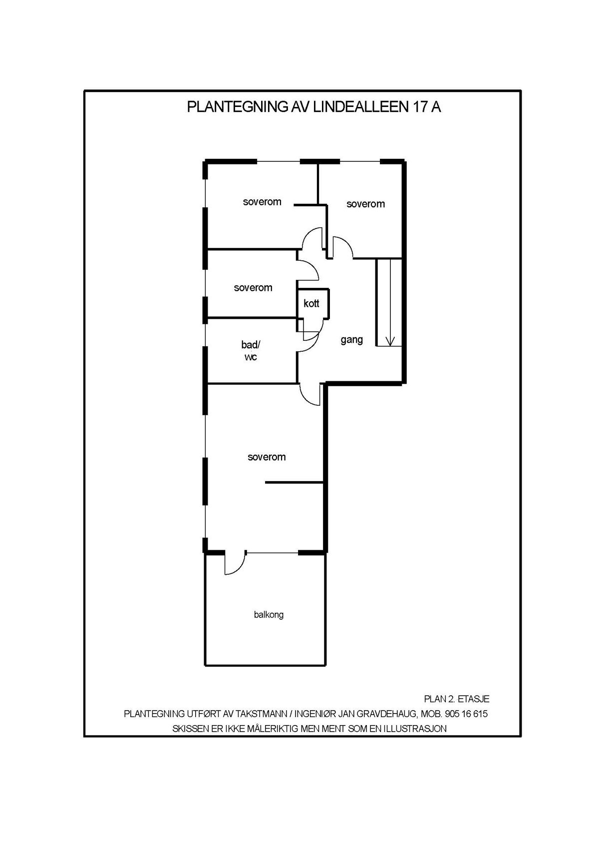 Plantegning 2.etasje Galleribilde