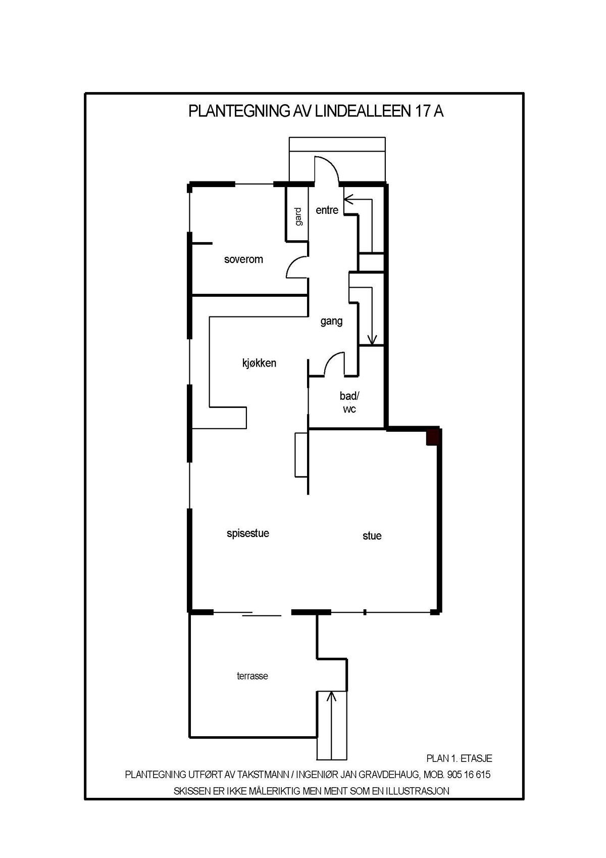 Plantegning 1.etasje Galleribilde
