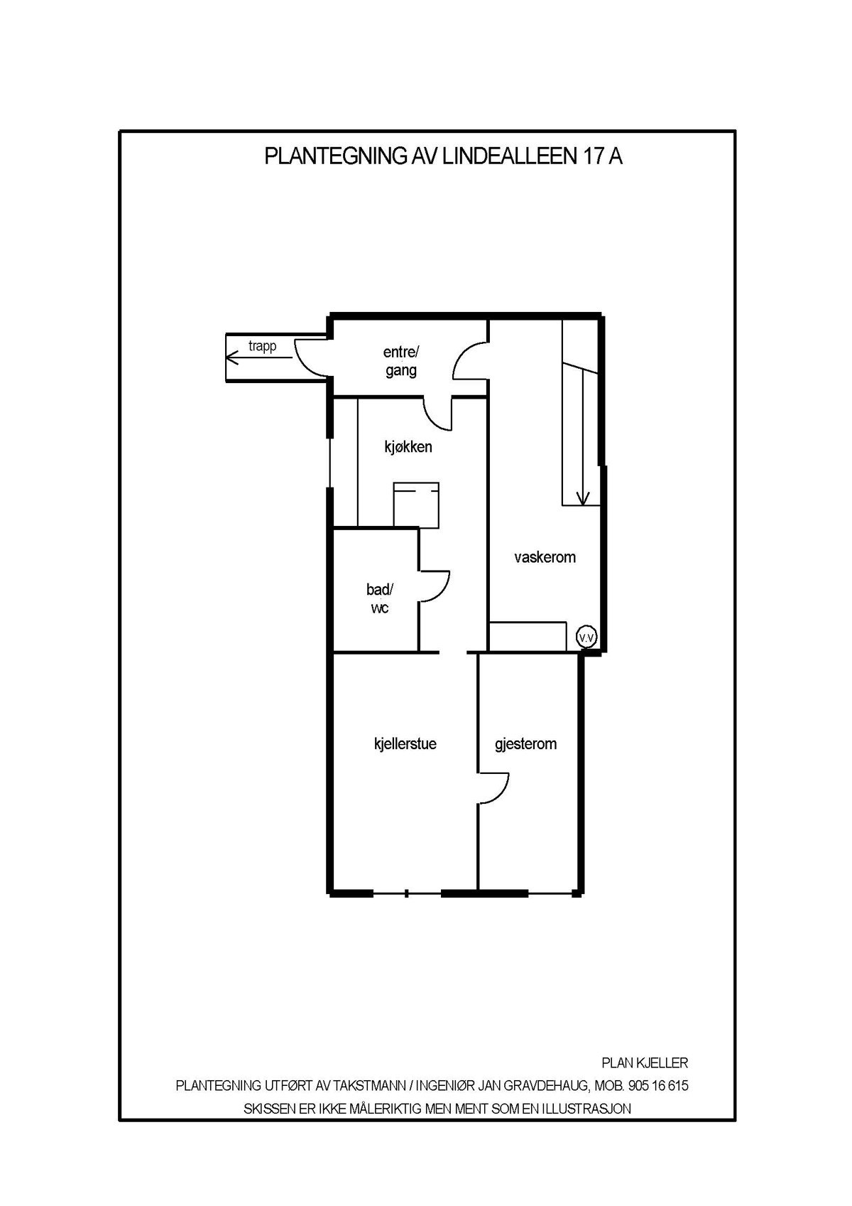 Plantegning kjeller Galleribilde