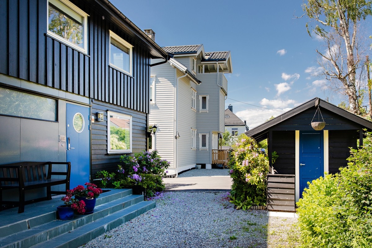 Pent og representativt inngangsparti Galleribilde